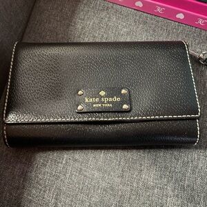 Kate Spade Black Leather Wallet